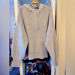 Bouclé Sweater Hoodie
